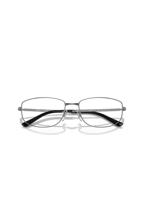 Ray Ban Ray-ban 56mm Irregular Optical Glasses In Gray