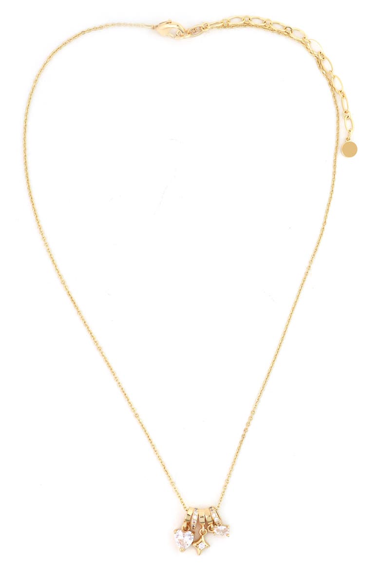Micro Charms Pendant Necklace, Main, color, GOLD