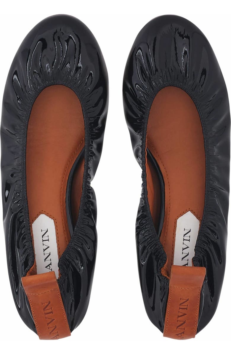 Lanvin The Ballerina Flat In Patent Leather, Alternate, color,