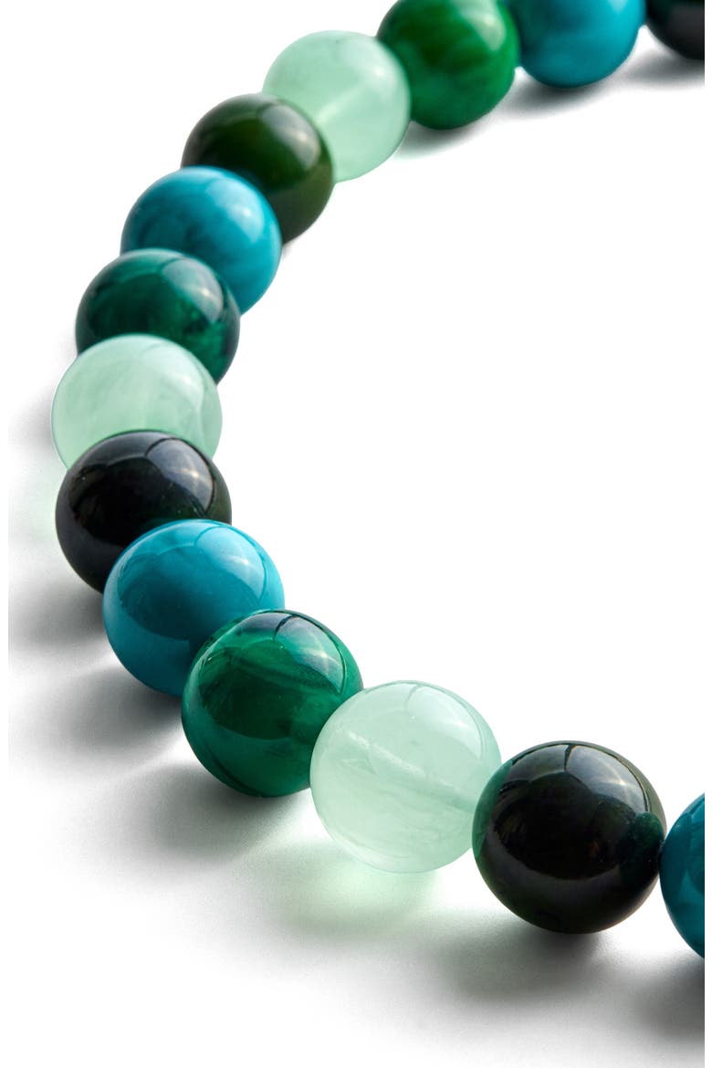 Jane Rainbow Semiprecious Beaded Necklace, Alternate, color, GREEN MULTI