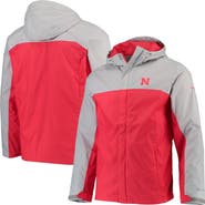 Columbia Men's Columbia Gray/Scarlet Nebraska Huskers Glennaker Storm Full-Zip Jacket