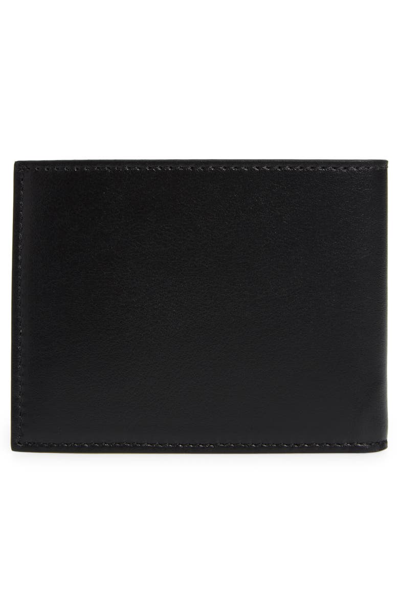 AMIRI Staggered Logo Leather Bifold Wallet, Alternate, color, 
