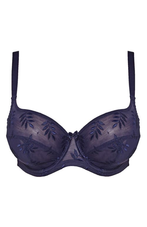 Panache Tango Underwire Low Cut Unlined Bra In Purple