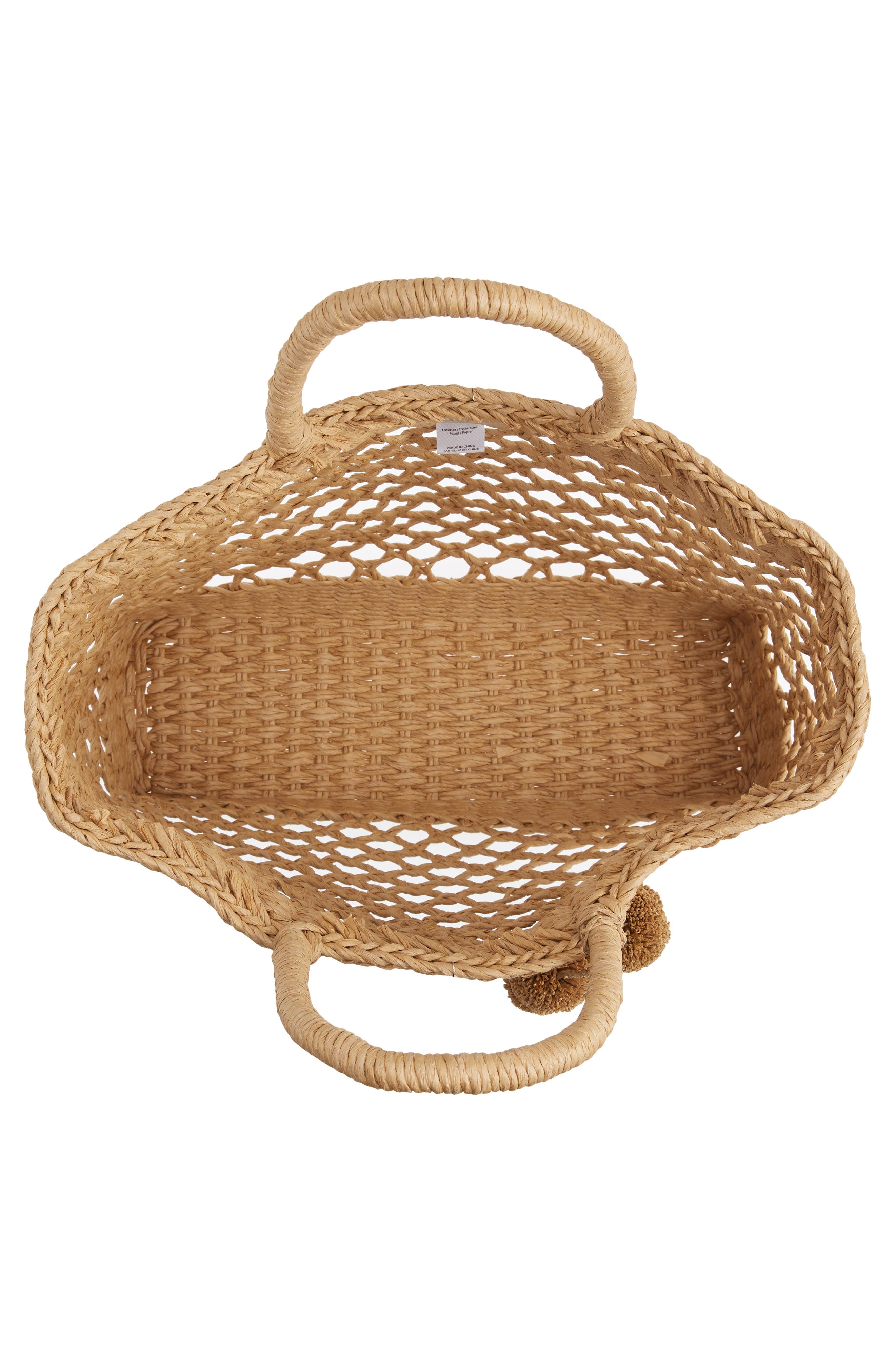 Sunday Morning Straw Tote, Alternate, color, NATURAL BROWN
