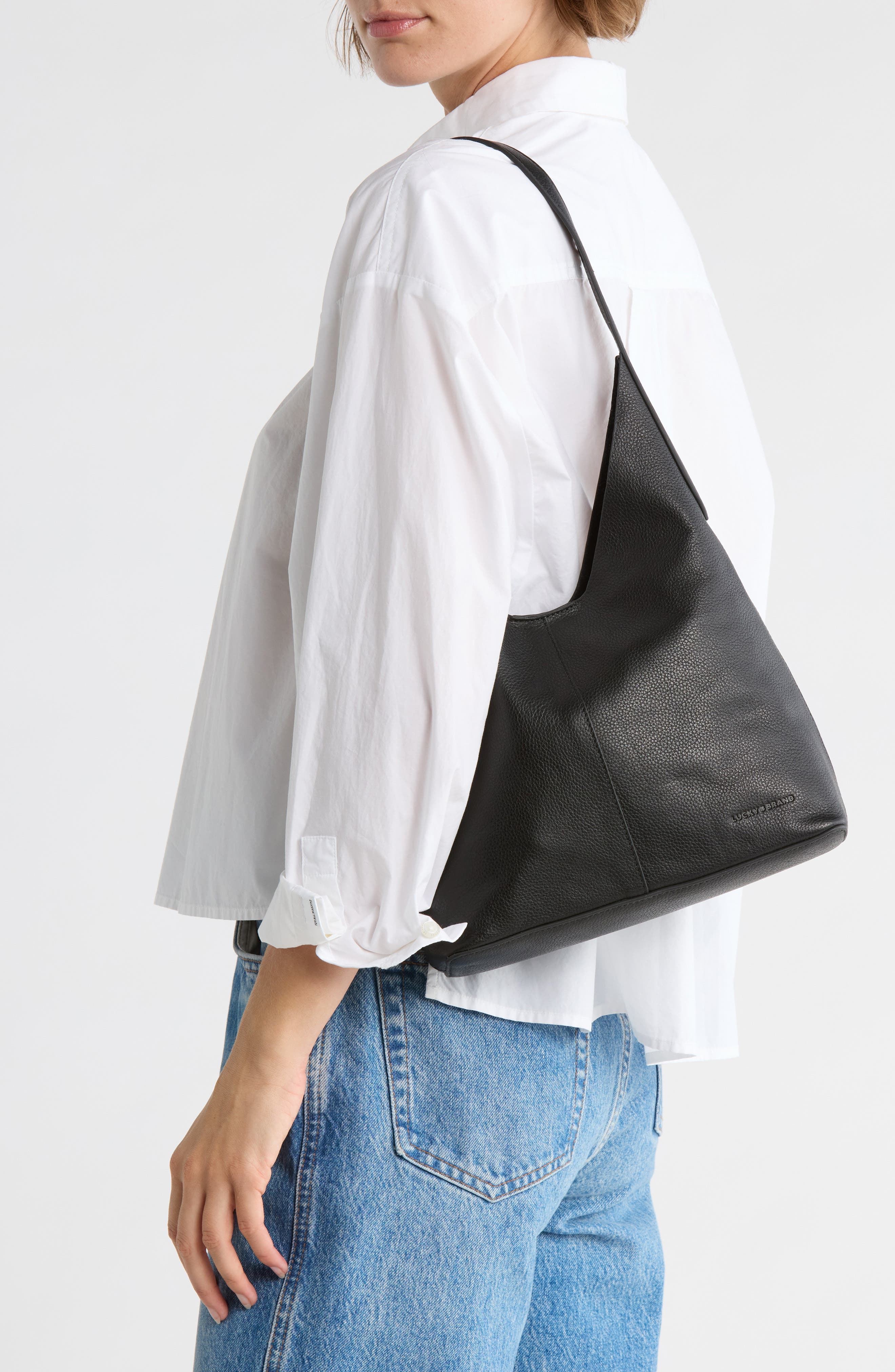 Lucky Brand Anny Shoulder Bag, Alternate, color, Black