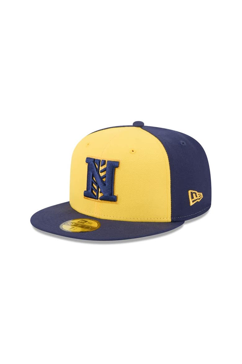 Men's New Era  Gold Nashville Sounds Theme Nights 59FIFTY Fitted Hat, Main, color, Gold