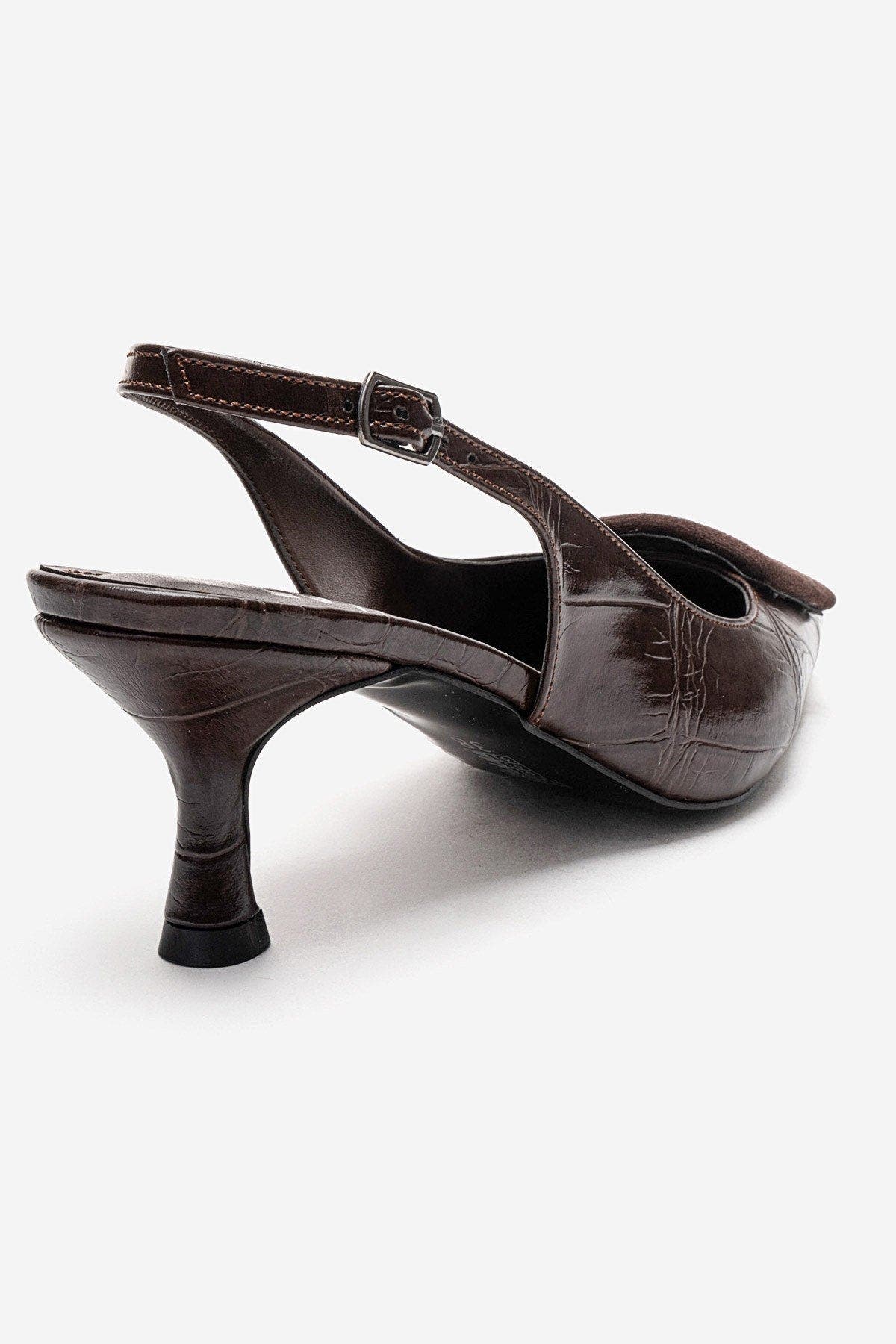 Dublin Buckle Stiletto Pump, Alternate, color, Brown Print