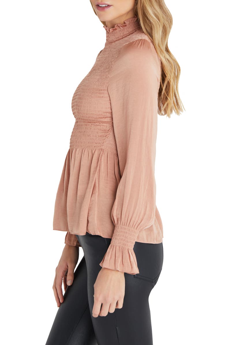 VICI Collection Smocked Peplum Blouse, Alternate, color,