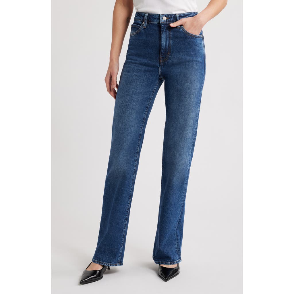 Frame The Arrow High Waist Relaxed Bootcut Jeans In Rival