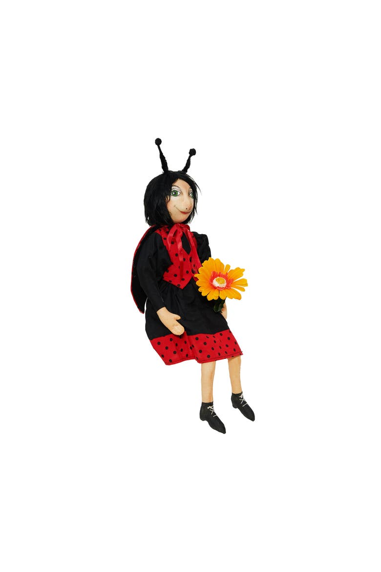 Lucinda Ladybug Joe Spencer Gathered Traditions Figurine, Alternate, color, Black