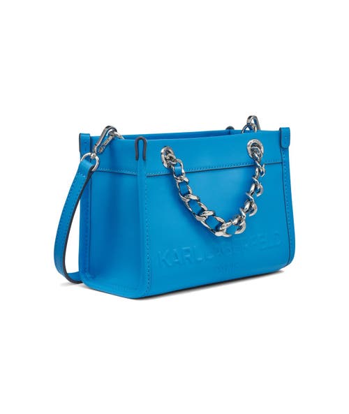 Karl Lagerfeld Paris Savoie Crossbody In Pathalo Blue