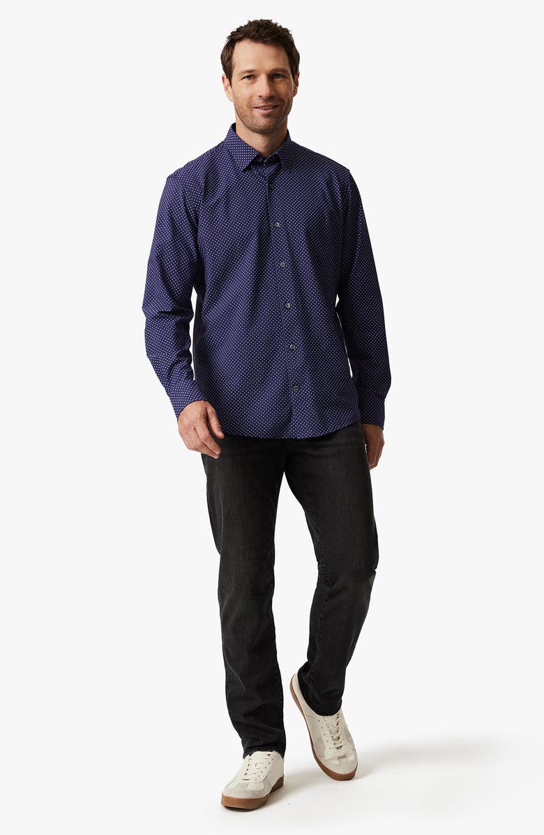34 Heritage Crystal Button-Up Shirt, Alternate, color, Navy