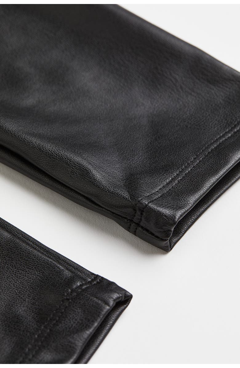 H&M Coated Leggings, Alternate, color, Black