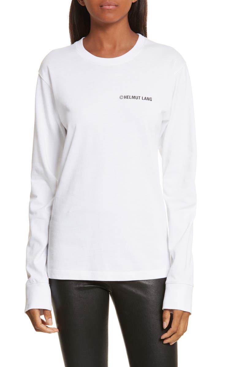 Helmut Lang Taxi Long Sleeve Tee, Main, color, 
