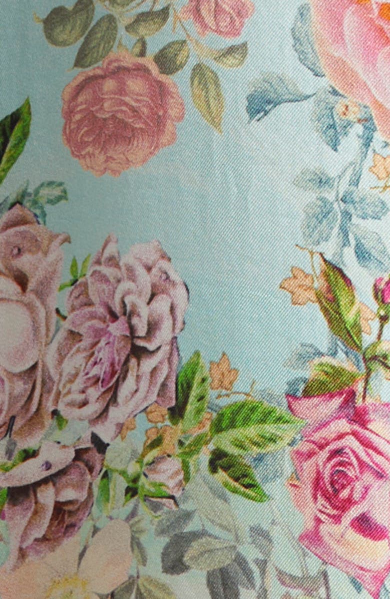 Camilla The Jewelry Museum Tiered Long Sleeve Silk Shirtdress, Alternate, color, 