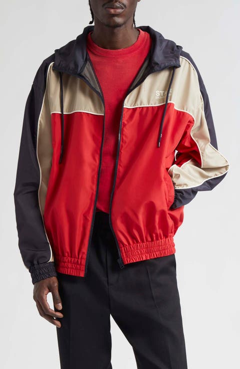 Padded ecodown jacket with zip fastening and hood | Golden