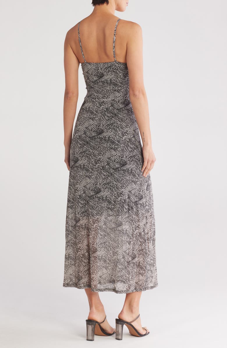 Lovestitch Lace Trim Maxi Dress, Alternate, color, Cream/ Black