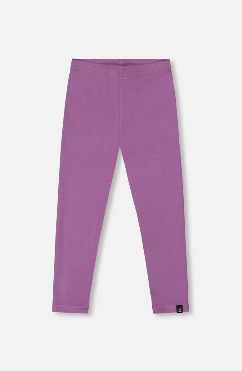 Deux par Deux Super Soft Ribbed Leggings, Main, color, Lavender