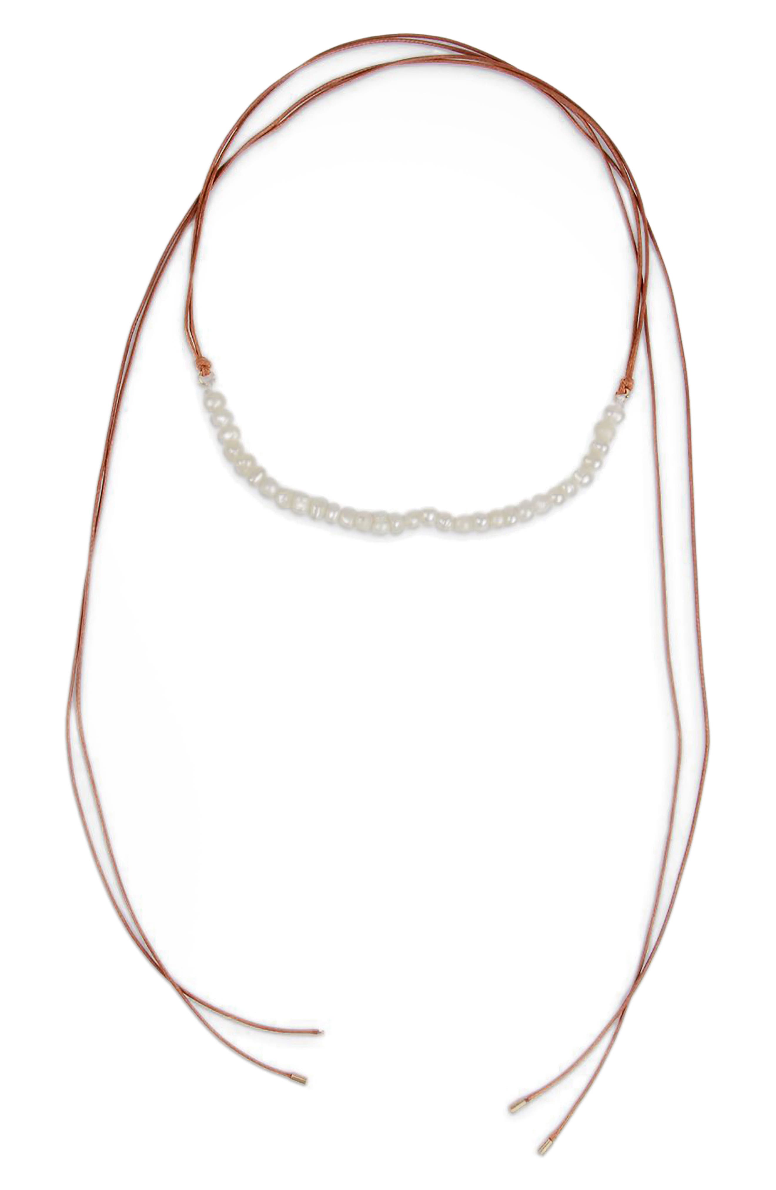SAACHI Faux Pearl Choker Necklace