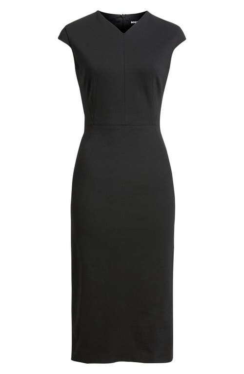 Hugo Boss Boss Dulisa Sheath Dress In Black