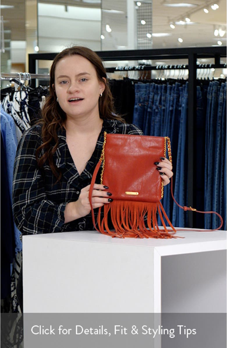 Carly North/South Fringe Crossbody Bag, sales video thumbnail