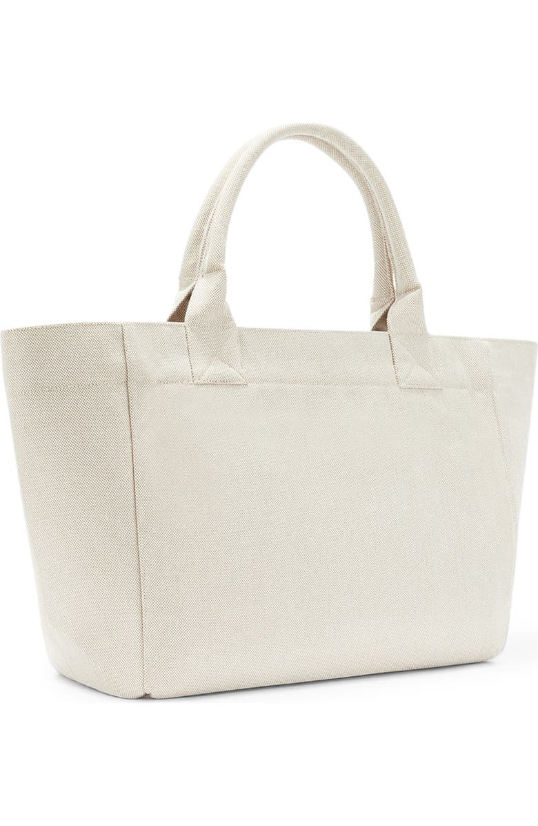 Ganni Medium Trapeze Canvas Shopper Bag, Alternate, color, Sunlight