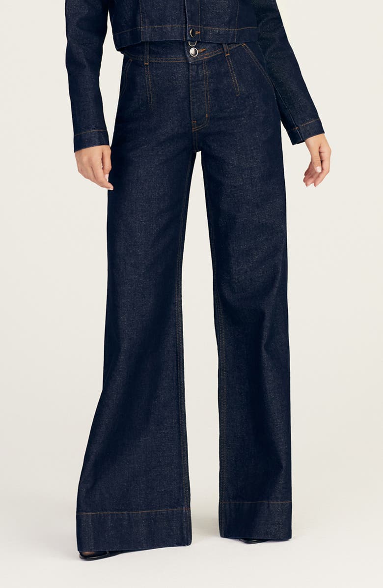 Derek Lam 10 Crosby Millie High Waist Wide Leg Jeans, Main, color, Charme