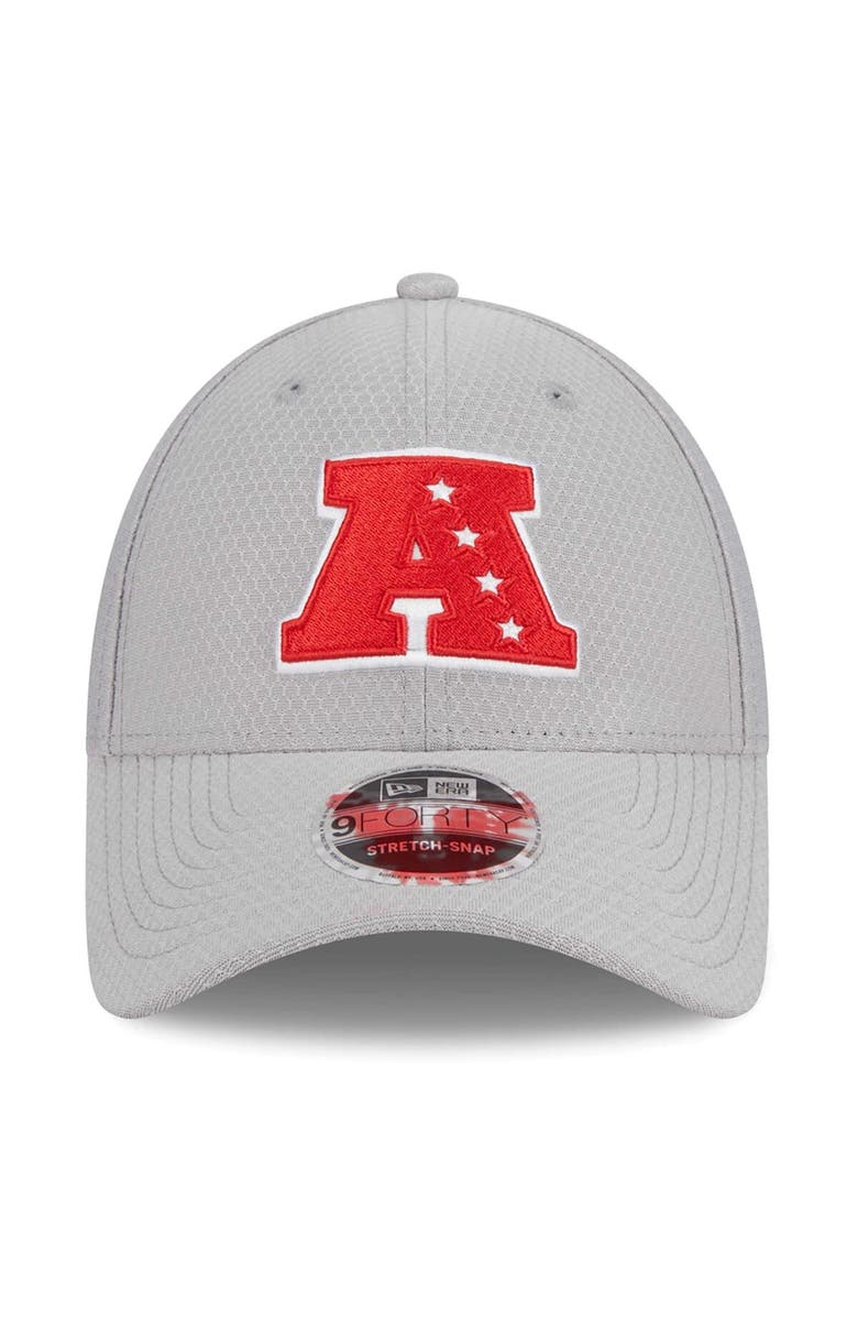 New Era Men's New Era Gray New York Jets 2024 Pro Bowl 9FORTY Adjustable Hat, Alternate, color, 