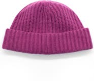 Portolano Cashmere Ribbed Cuffed Beanie