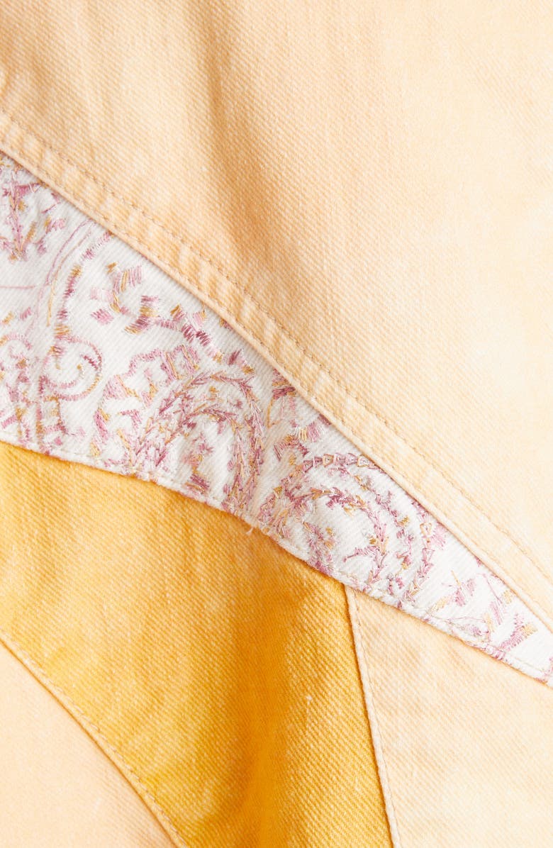 Isabel Marant Nisao Patchwork Oversize Denim Jacket, Alternate, color,