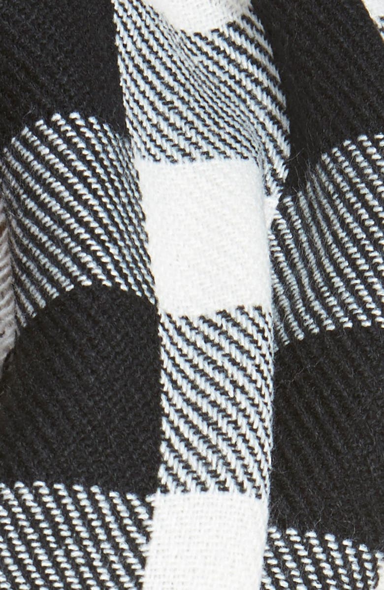 Steve Madden Buffalo Plaid Infinity Scarf, Alternate, color,