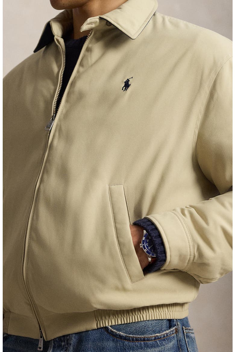 Zip Front Down & Feather Jacket, Alternate, color, KHAKI UNIFORM