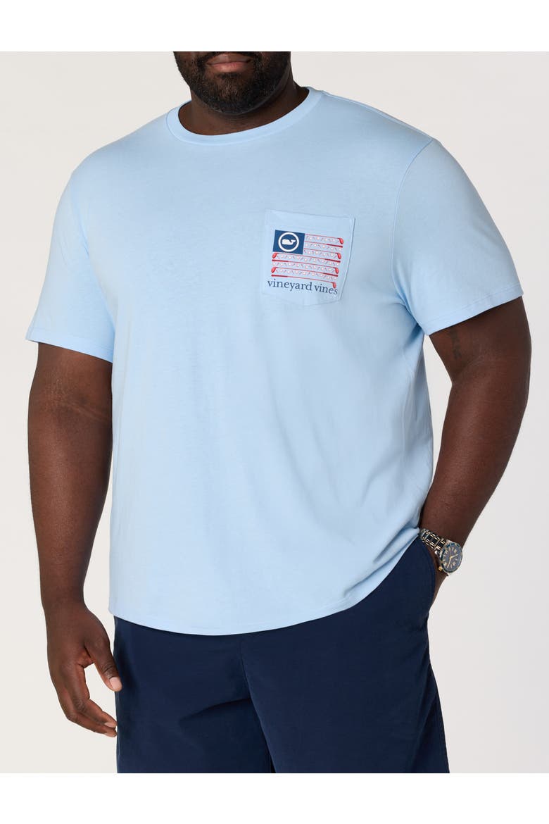 Big & Tall Golf Flag Pocket T-Shirt, Alternate, color, JAKE BLUE