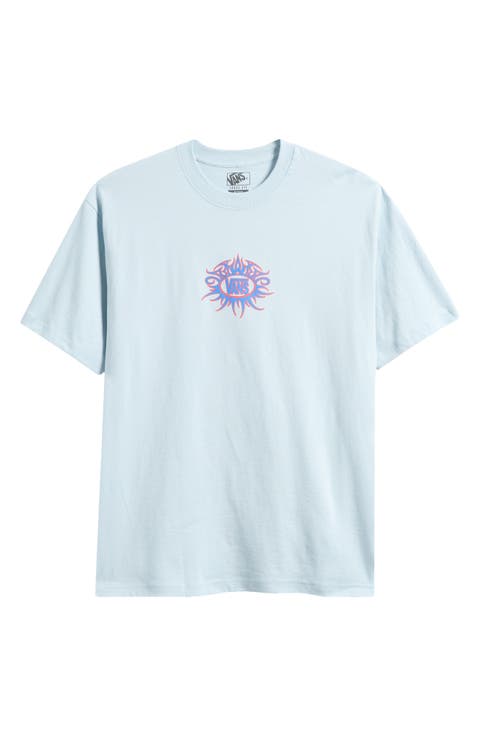 Torched Dawn Mist Cotton Graphic T-Shirt