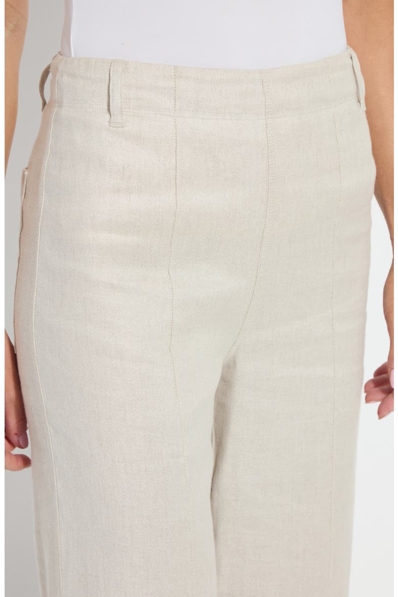 Gabriela High Waist Linen Blend Pants, Alternate, color, FLAX LINEN