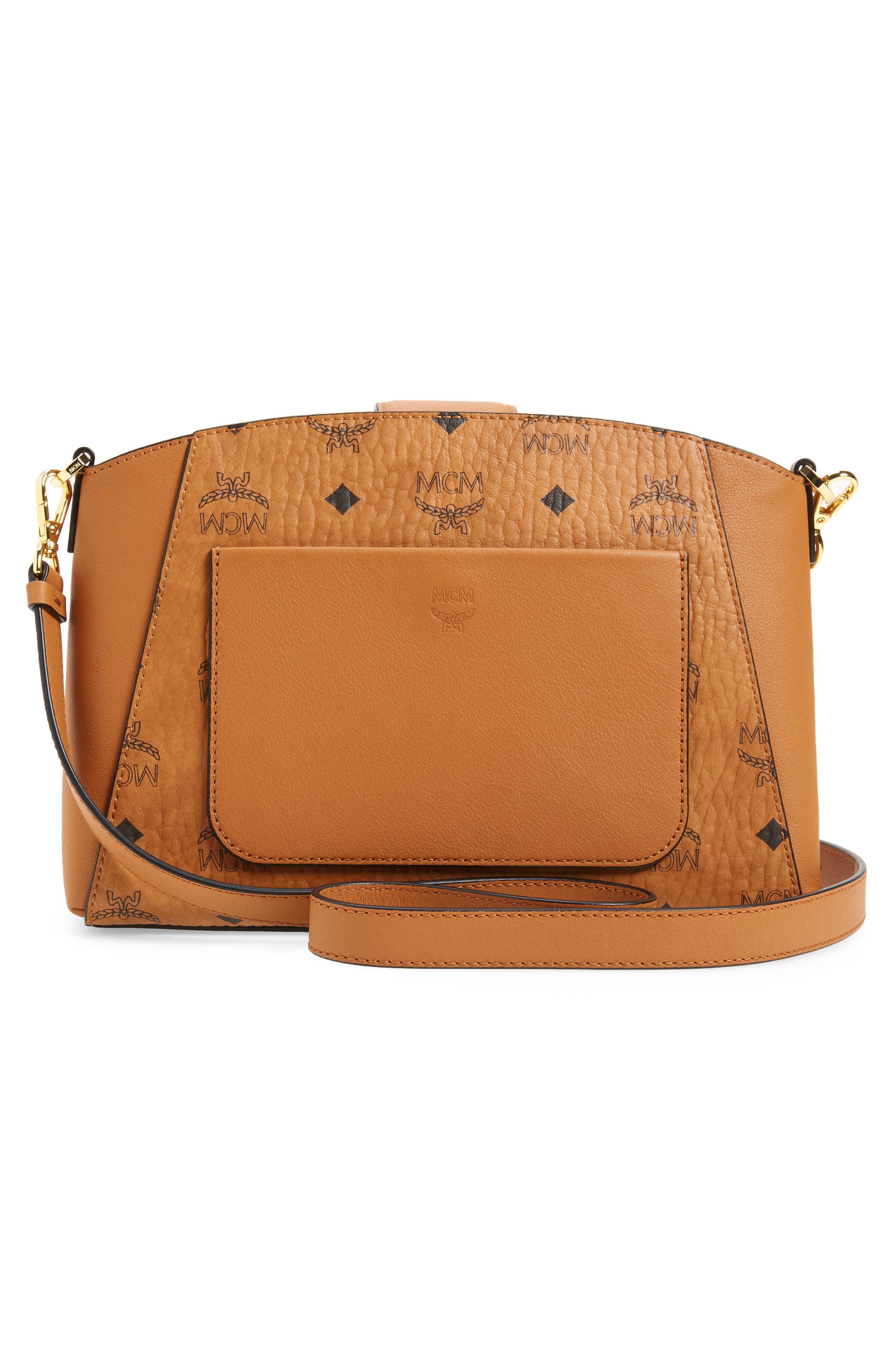 MCM Essential Visetos Coated Canvas Crossbody Bag, Alternate, color, 