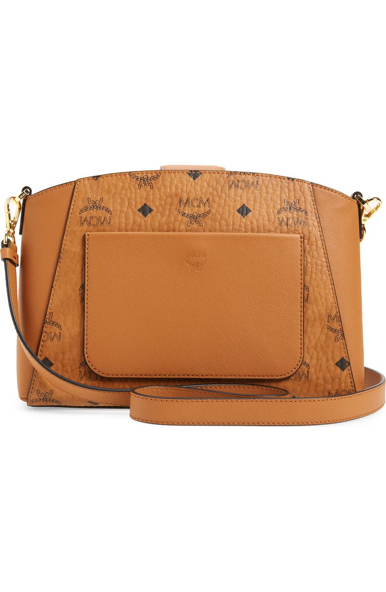 MCM Essential Visetos Coated Canvas Crossbody Bag, Alternate, color,