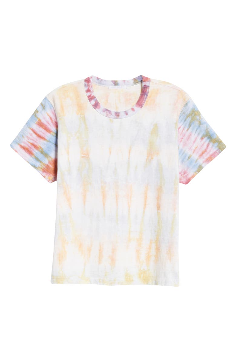 John Elliott Reconstructed Tie Dye Crop T-Shirt, Alternate, color, 