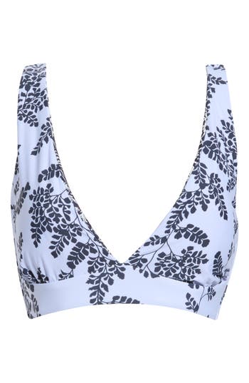 Maaji Sky Vine Odette Reversible Bikini Top In Blue
