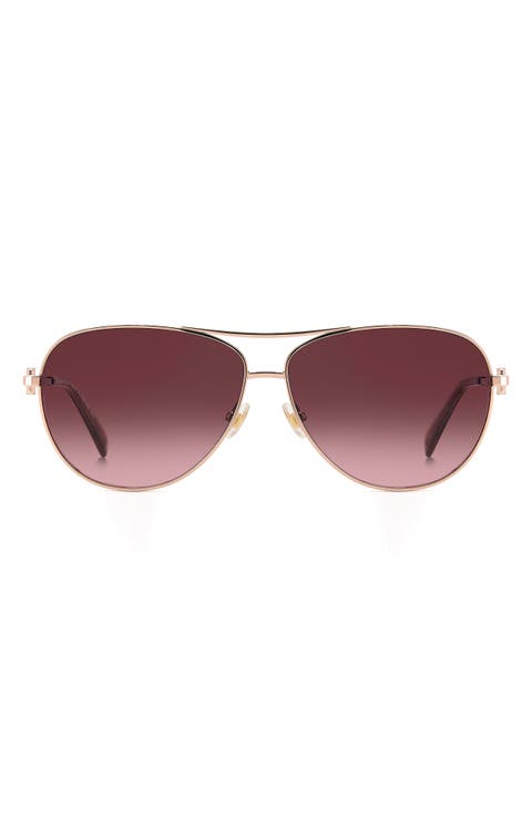 melly 60mm gradient pilot sunglasses