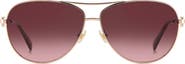 Kate Spade New York melly 60mm gradient pilot sunglasses