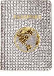 JUDITH LEIBER COUTURE Traveler Crystal Beaded Passport Holder