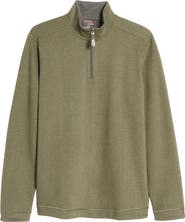 Johnston & Murphy Reversible Quarter Zip Pullover