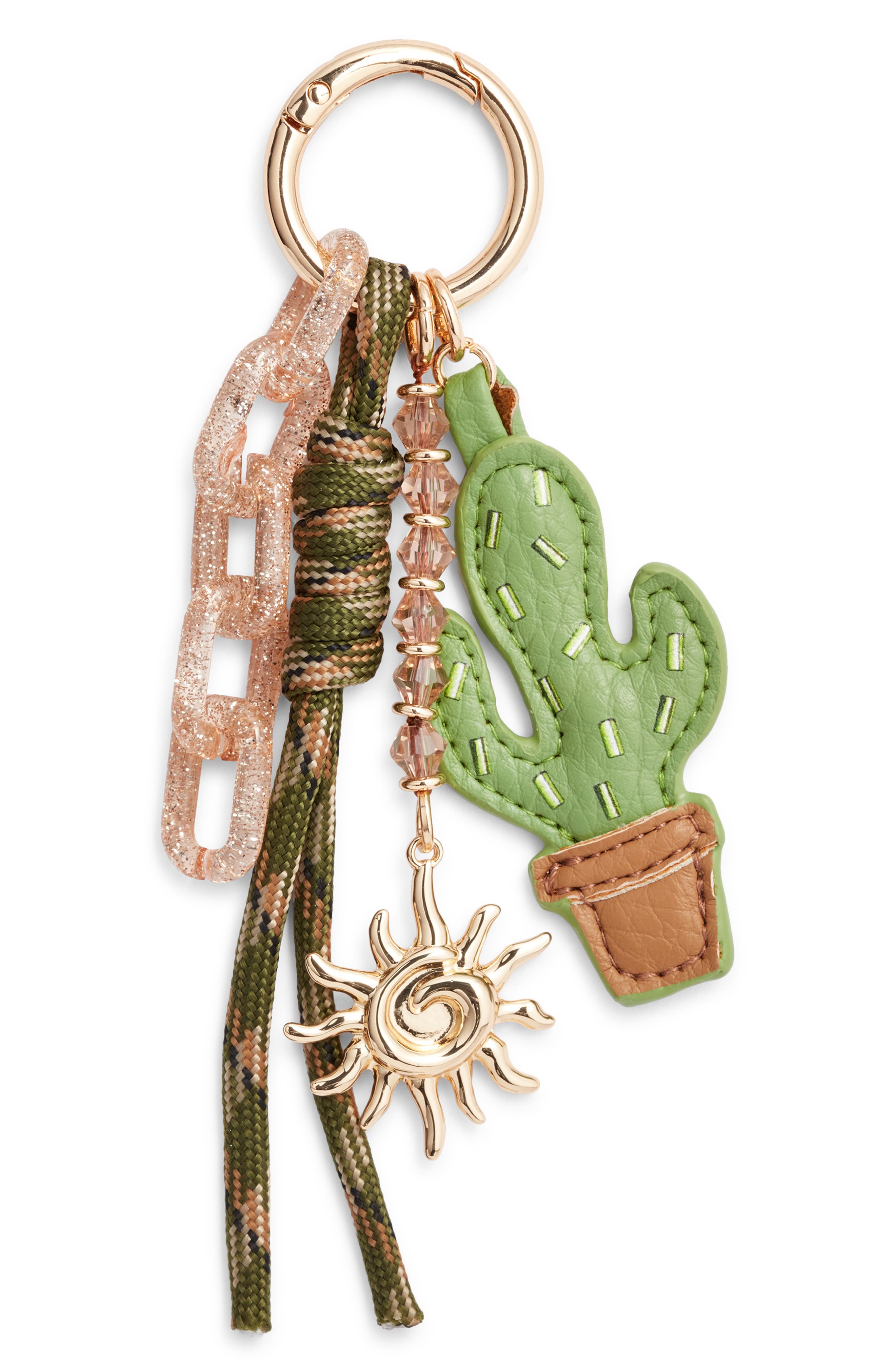 Chelsea28 Desert Bag Charm, Main, color, Green Multi- Gold