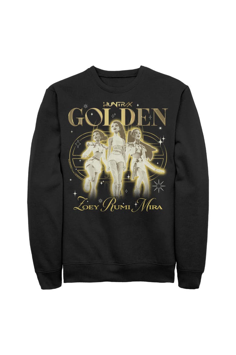 Men's Huntrix The Golden Girls' Long Sleeve Crewneck Sweatshirt, Main, color, Black