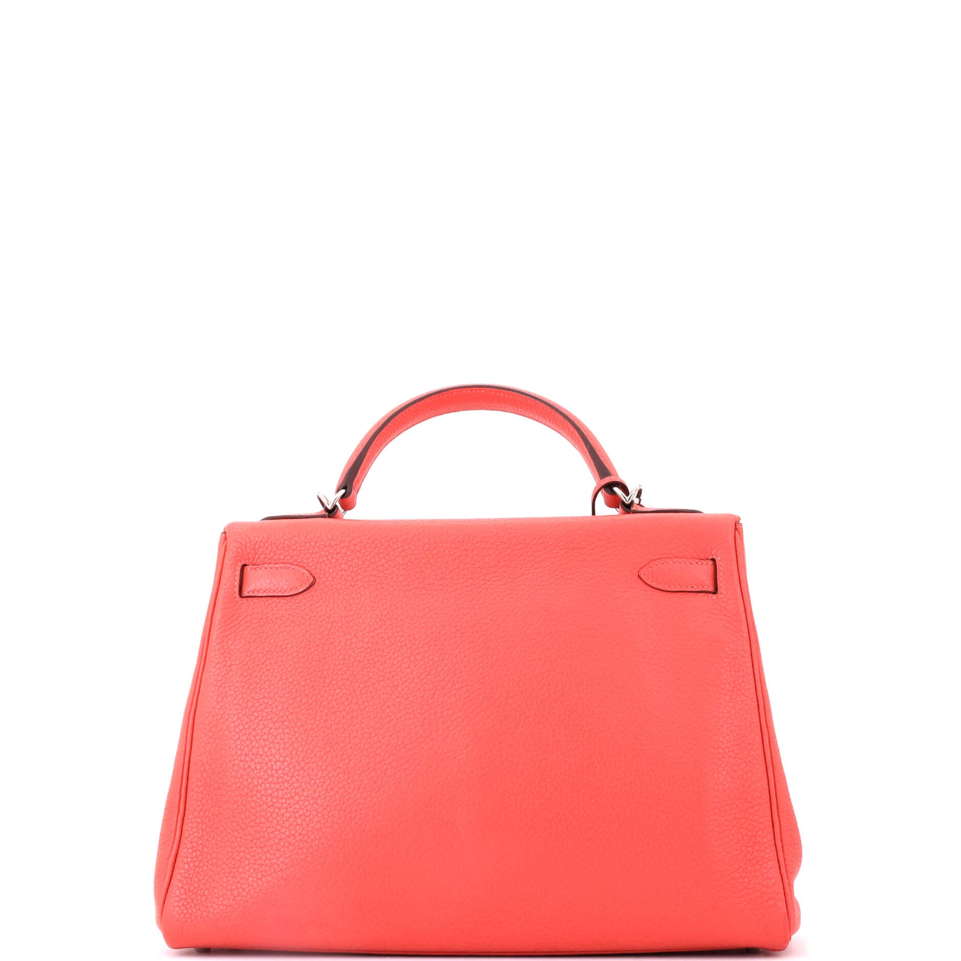 Kelly Handbag Red Clemence with Palladium Hardware 32, Alternate, color, Red