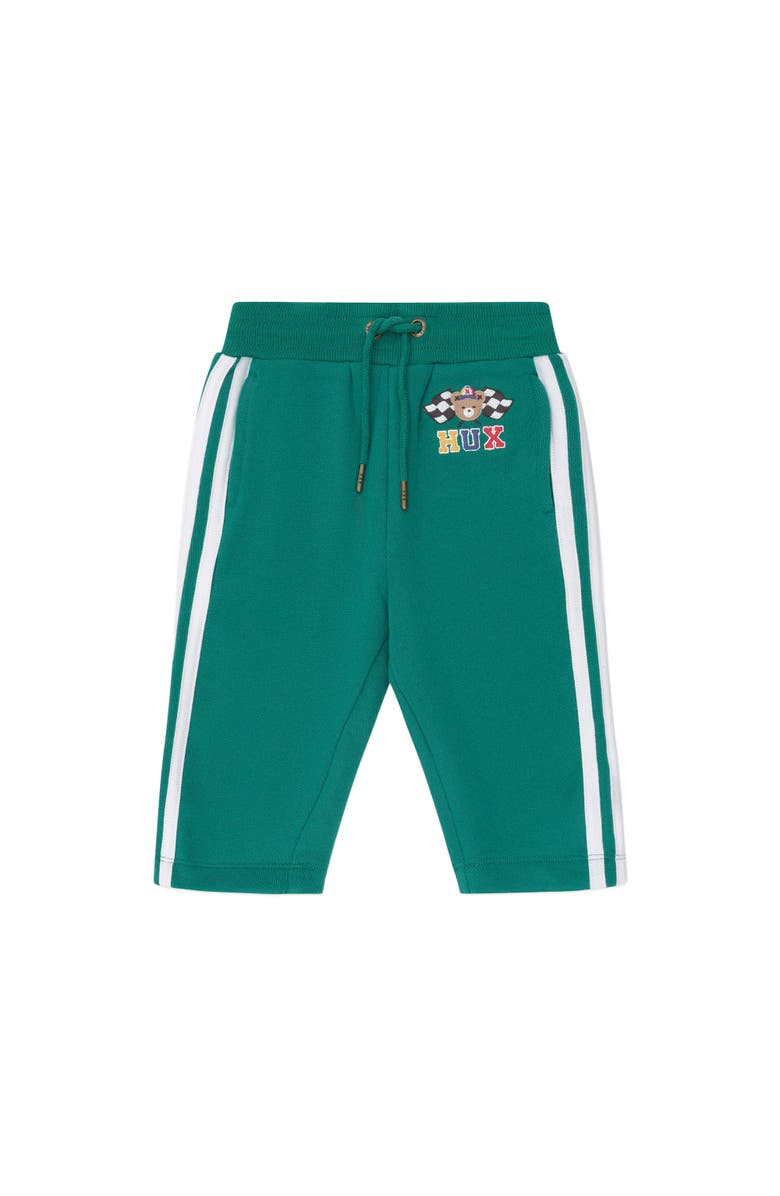 Huxbaby Racer Stripe Trackpant, Main, color, Emerald
