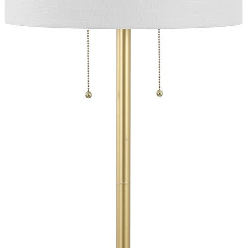 Jonathan Y Newman 61.5" Transitional Glam Metal Led Floor Lamp, Gold Painting In Gold Painting