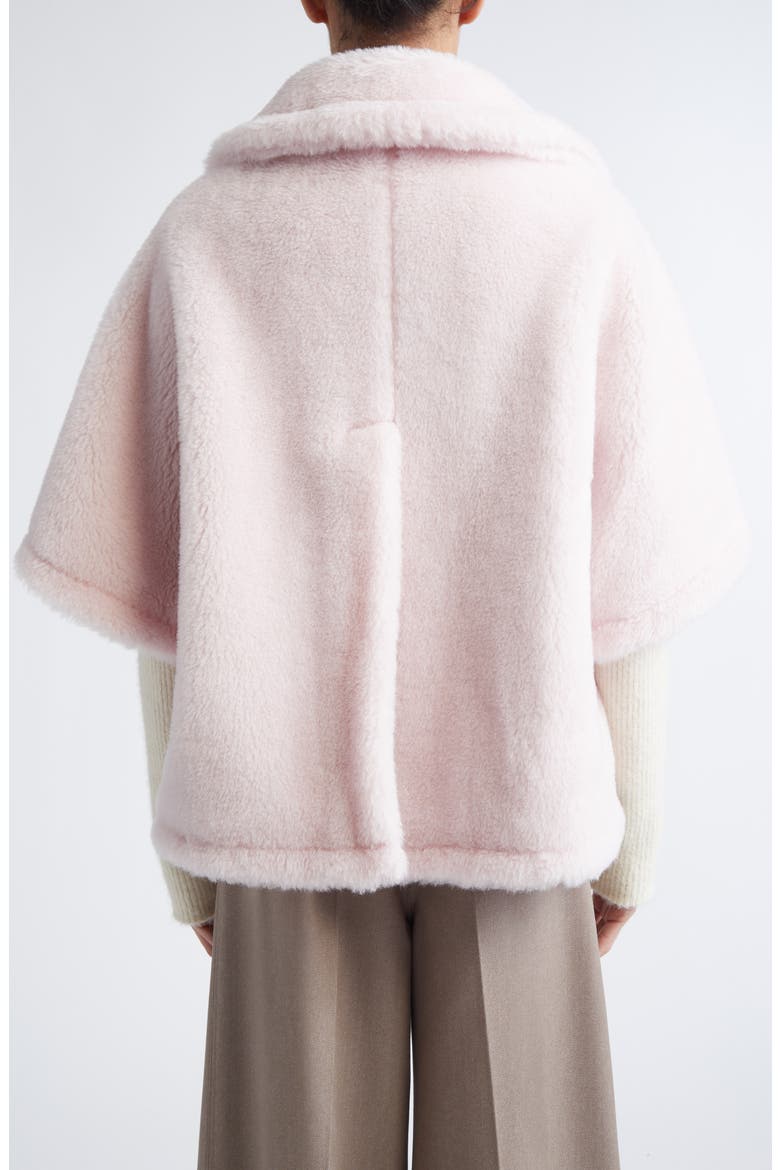 Corvino Alpaca, Virgin Wool & Silk Cape, Alternate, color, BEIGE PINK