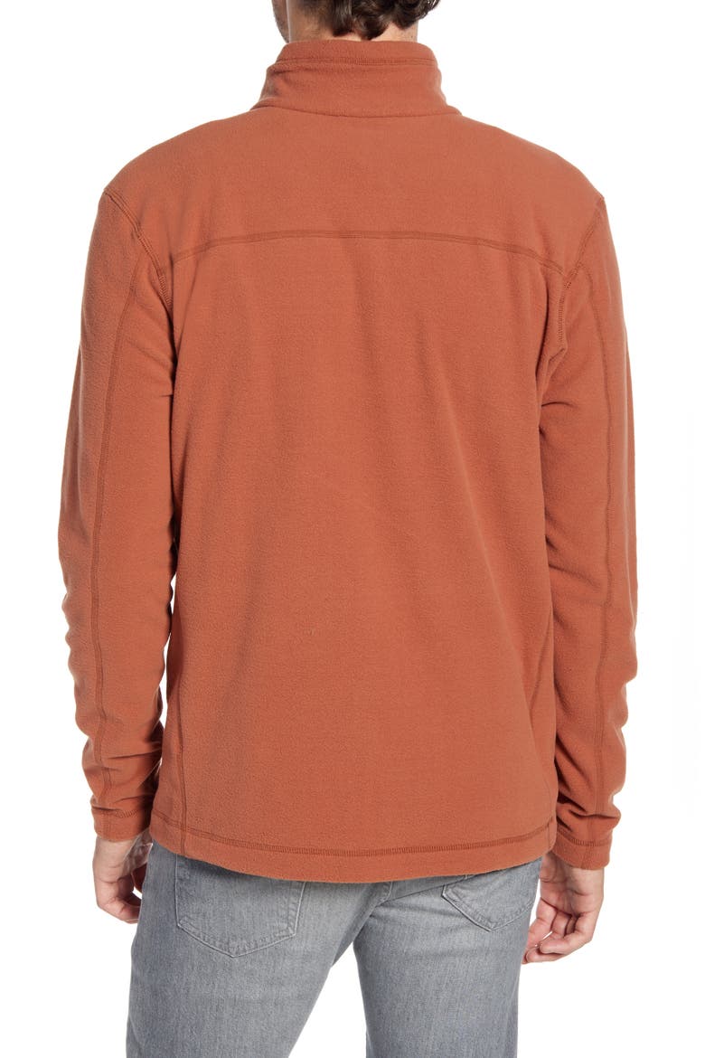 Micro D® Quarter-Zip Fleece Pullover, Alternate, color, SISU BROWN